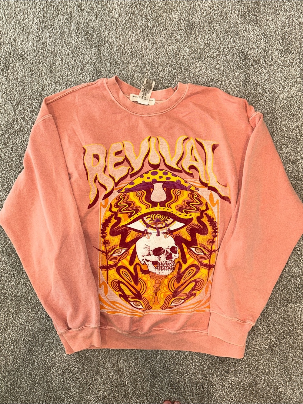 Urban Outfitters Pink Graphic Revival Long Sleeve Tee
